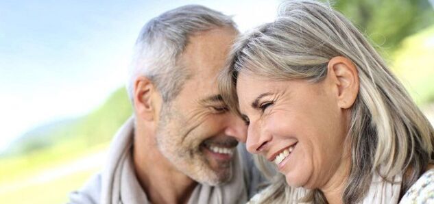 woman and man with increased potency after 60